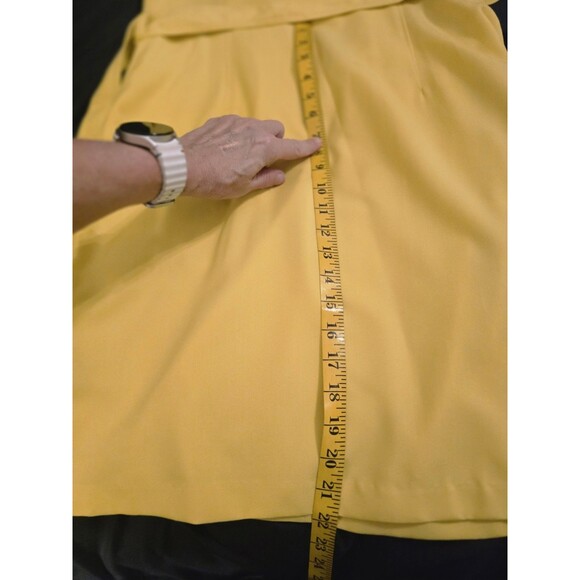 Sharagano Women’s Size 10 Yellow Zip Front Belted Utility Dress NWOT - Picture 7 of 10